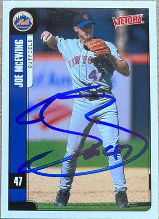 Joe McEwing Signed 2001 Upper Deck Victory Baseball Card - New York Mets - PastPros