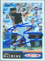 Joe McEwing Signed 2002 Topps Total Baseball Card - New York Mets