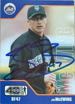 Joe McEwing Signed 2002 Upper Deck 40 Man Baseball Card - New York Mets