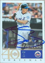 Joe McEwing Signed 2003 Upper Deck 40 Man Baseball Card - New York Mets