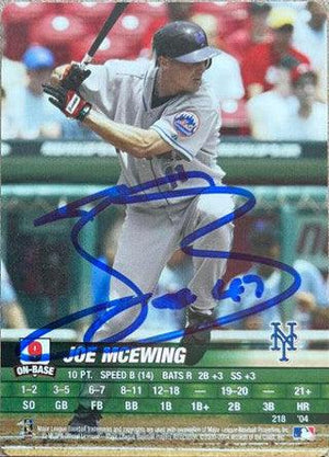 Joe McEwing Signed 2004 MLB Showdown Baseball Card - New York Mets - PastPros