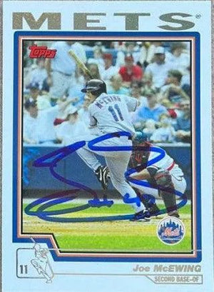 Joe McEwing Signed 2004 Topps Baseball Card - New York Mets
