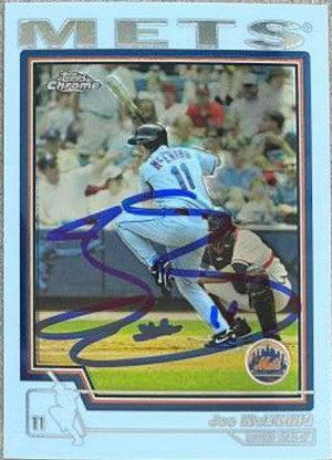 Joe McEwing Signed 2004 Topps Chrome Baseball Card - New York Mets - PastPros