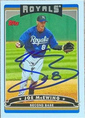 Joe McEwing Signed 2006 Topps Baseball Card - Kansas City Royals