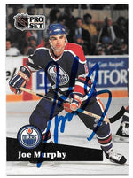 Joe Murphy Signed 1991-92 Pro Set Hockey Card - Edmonton Oilers - PastPros