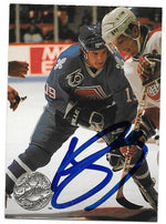 Joe Sakic Signed 1991-92 Pro Set Platinum Hockey Card - Quebec Nordiques - PastPros