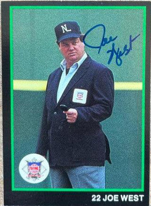 Joe West Signed 1988 T&M Sports Umpires Baseball Card - PastPros