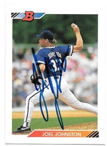 Joel Johnston Signed 1992 Bowman Baseball Card - Kansas City Royals