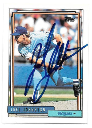 Joel Johnston Signed 1992 Topps Baseball Card - Kansas City Royals - PastPros