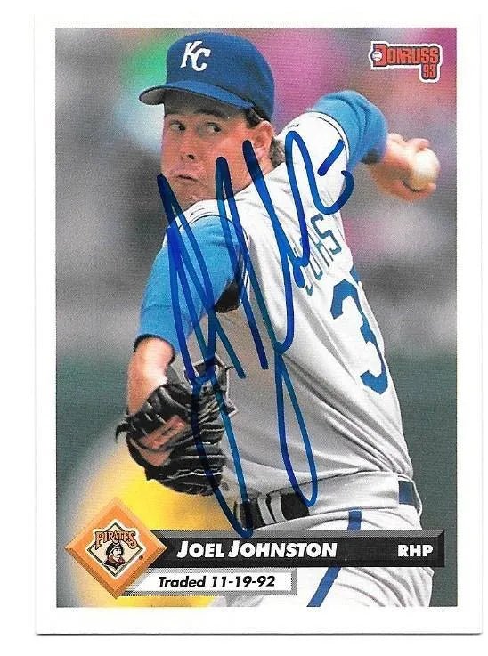 Joel Johnston Signed 1993 Donruss Baseball Card - Pittsburgh Pirates