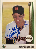Joel Youngblood Signed 1989 Upper Deck Baseball Card - San Francisco Giants - PastPros