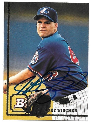 Joey Eischen Signed 1994 Bowman Baseball Card - Montreal Expos - PastPros