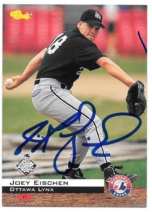 Joey Eischen Signed 1994 Classic Baseball Card - Ottawa Lynx - PastPros