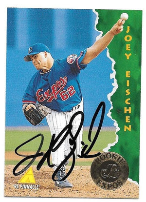 Joey Eischen Signed 1995 Pinnacle Baseball Card - Montreal Expos - PastPros