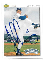 John Cummings Signed 1992 Upper Deck Minors Baseball Card - Seattle Mariners
