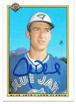 John Olerud Signed 1990 Bowman Baseball Card - Toronto Blue Jays - PastPros