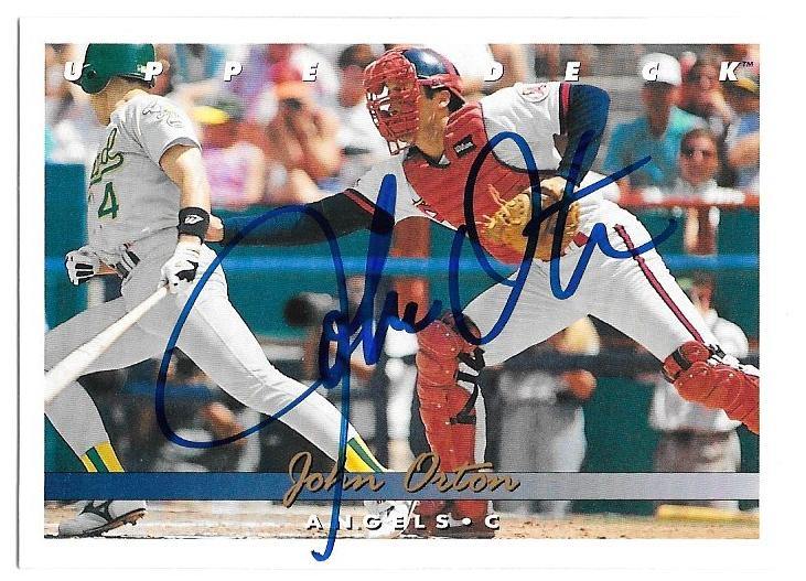 John Orton Signed 1993 Upper Deck Baseball Card - California Angels - PastPros