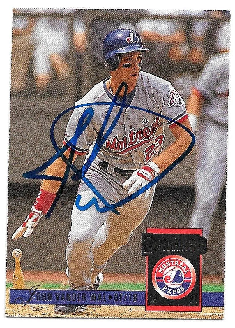 John Vander Wal Signed 1994 Donruss Baseball Card - Montreal Expos