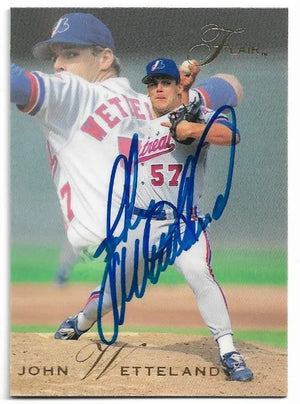 John Wetteland Signed 1993 Flair Baseball Card - Montreal Expos - PastPros