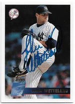 John Wetteland Signed 1996 Topps Baseball Card - New York Yankees
