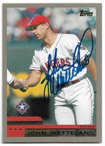 John Wetteland Signed 2000 Topps Baseball Card - Texas Rangers