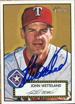 John Wetteland Signed 2001 Topps Heritage Baseball Card - Texas Rangers