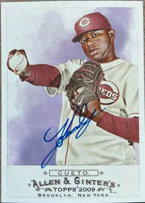 Johnny Cueto Signed 2009 Allen & Ginter Baseball Card - Cincinnati Reds - PastPros