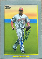 Johnny Cueto Signed 2009 Turkey Red Baseball Card - Cincinnati Reds