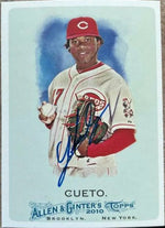 Johnny Cueto Signed 2010 Allen & Ginter Baseball Card - Cincinnati Reds