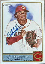 Johnny Cueto Signed 2011 Allen & Ginter Baseball Card - Cincinnati Reds