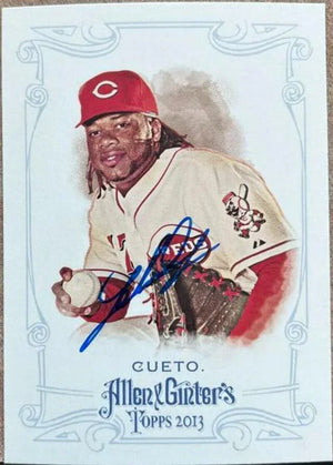 Johnny Cueto Signed 2013 Allen & Ginter Baseball Card - Cincinnati Reds - PastPros