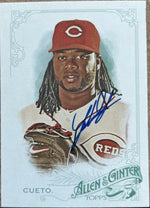 Johnny Cueto Signed 2015 Allen & Ginter Baseball Card - Cincinnati Reds