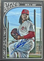 Johnny Cueto Signed 2015 Topps Gypsy Queen Baseball Card - Cincinnati Reds
