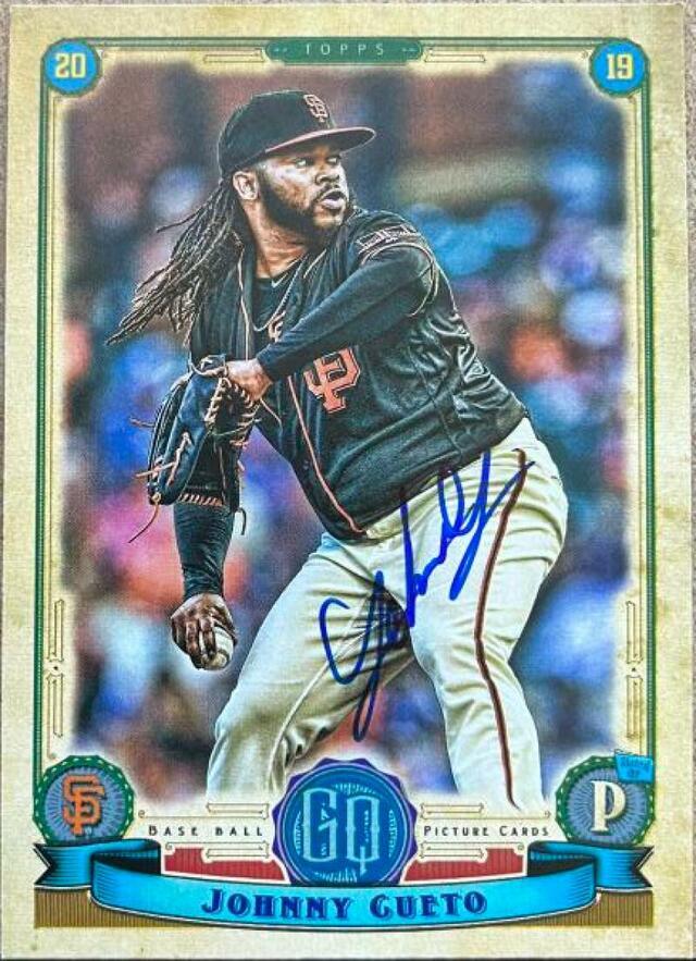 Johnny Cueto Signed 2019 Topps Gypsy Queen Baseball Card - San Francisco Giants - PastPros