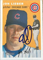 Jon Lieber Signed 2003 Topps Heritage Baseball Card - Chicago Cubs