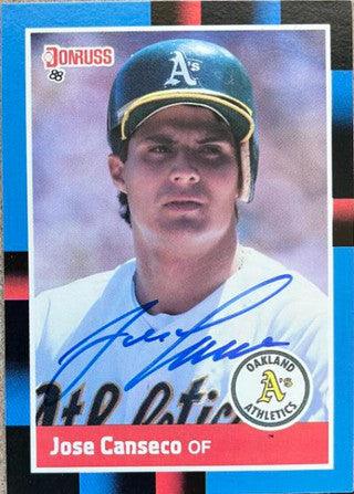 Jose Canseco Signed 1988 Donruss Baseball Card - Oakland A's - PastPros