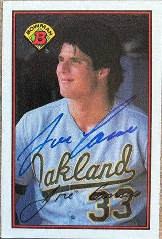 Jose Canseco Signed 1989 Bowman Baseball Card - Oakland A's