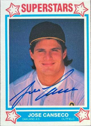 Jose Canseco Signed 1989 Cereal Superstars Baseball Card - Oakland A's - PastPros