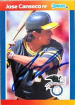 Jose Canseco Signed 1989 Donruss All-Stars Baseball Card - Oakland A's #2