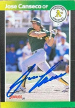 Jose Canseco Signed 1989 Donruss All-Stars Baseball Card - Oakland A's #30