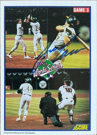 Jose Canseco Signed 1989 Score Baseball Card - Oakland A's #702 - PastPros
