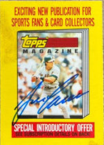 Jose Canseco Signed 1989 Topps Senior League Magazine Offer Baseball Card - Oakland A's - PastPros