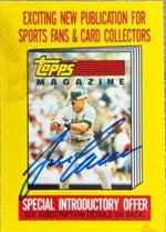 Jose Canseco Signed 1989 Topps Senior League Magazine Offer Baseball Card - Oakland A's