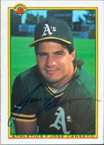 Jose Canseco Signed 1990 Bowman Baseball Card - Oakland A's