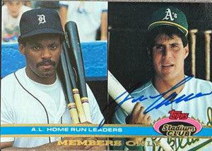 Jose Canseco Signed 1991 Stadium Club Members Only Baseball Card - Oakland A's - PastPros