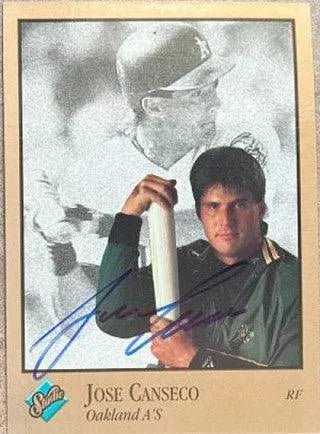 Jose Canseco Signed 1992 Studio Baseball Card - Oakland A's