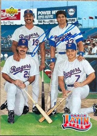 Jose Canseco Signed 1993 Upper Deck Latin Stars Baseball Card - Texas Rangers