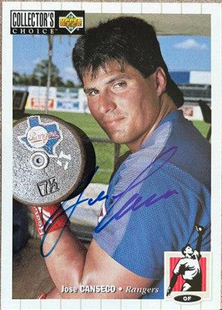 Jose Canseco Signed 1994 Collector's Choice Baseball Card - Texas Rangers - PastPros