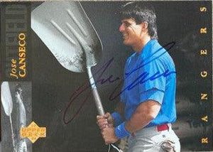Jose Canseco Signed 1994 Upper Deck Baseball Card - Texas Rangers - PastPros