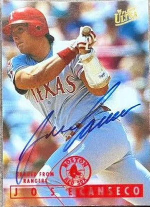 Jose Canseco Signed 1995 Fleer Ultra Baseball Card - Boston Red Sox